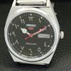 VINTAGE REFURBISHED SEIKO 5 AUTOMATIC 6309A JAPAN MENS BLACK WATCH a441394-5 Sk-a441394