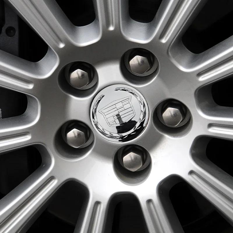 83mm 4pz Coprimozzo Centrale Ruota Auto in ABS Badge Sostitutivo Adatto per Cadillac Escalade 9595891 Accessori
