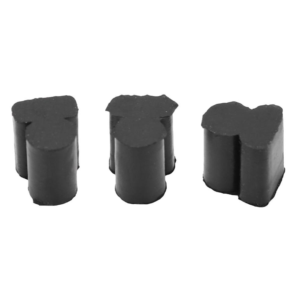 6PCS Black Color Instrument Accessory Kit Black Rubber Rotary Valve Pads Tuba Horn  For French Horn