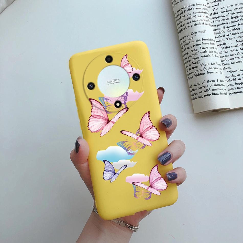 Case For Honor X9a X9b 5G Cover Silicone Soft Fashion Flower Back Shell Coque For Honor X9a X9b X9 a X 9 B 2023 Phone Case Funda