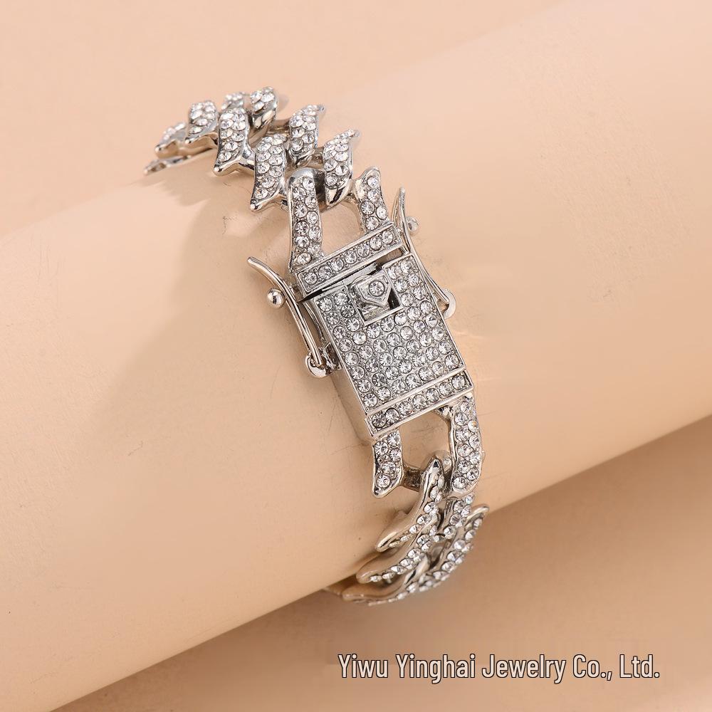 Trendy 15mm Unisex Cuban Chain Necklace: Fashionable Spring Hip Hop Style