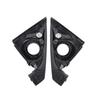 Black ABS L+R Front Door For Honda Accord 2014-2017 Pillar Tweeter Cover Trim