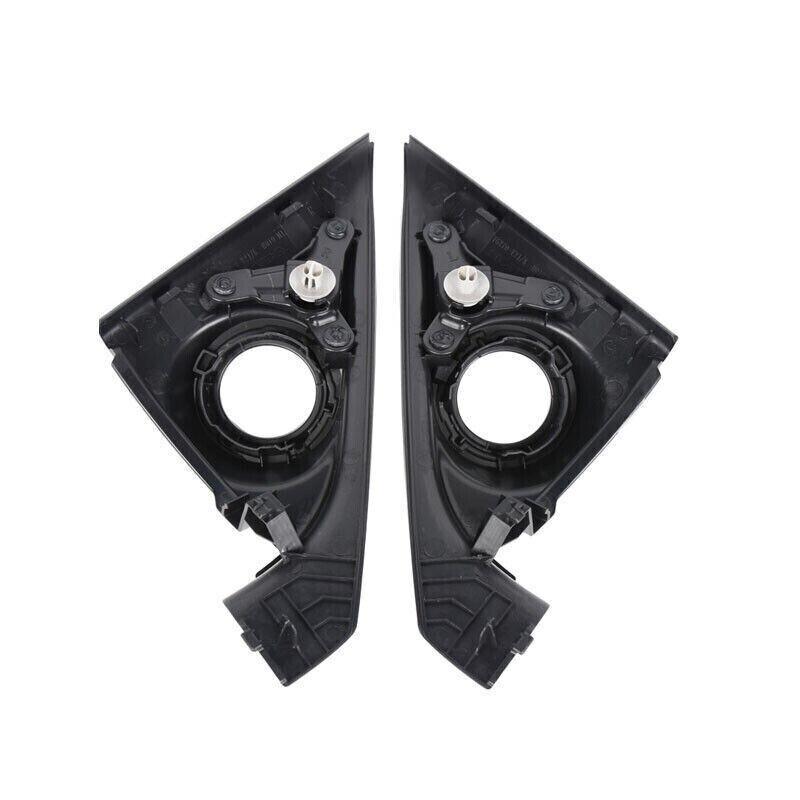 Black ABS L+R Front Door For Honda Accord 2014-2017 Pillar Tweeter Cover Trim