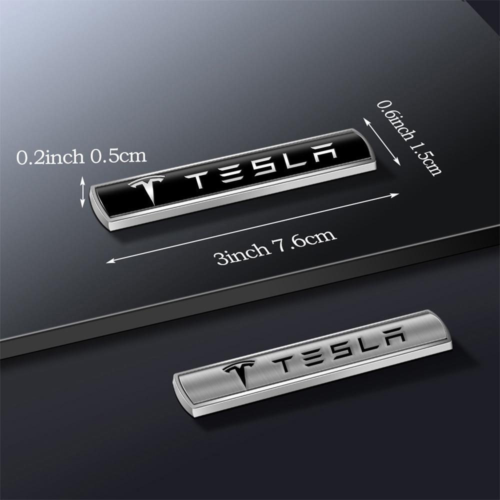 1pcs Metal Emblem Car Body Side Rear Trunk Fender Stickers Decoration For Tesla Model 3 Model S Model X Coil Mod WYE Roadster