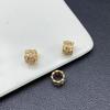 14k High-Retention Cubic Zirconia Hollow Spacer Barrels for DIY Jewelry Crafting