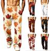 Men's Loose Fit Wide Leg Pants with Pockets for Casual Athletic Wear