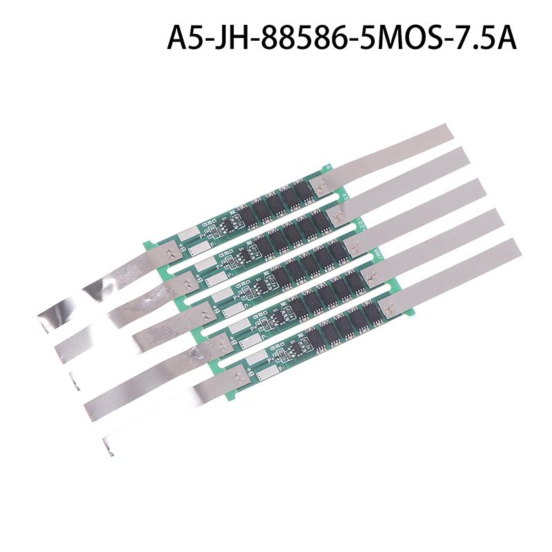 5Pcs 2A 3A 4.5A 6A 7.5A 9A Bms Pcm Lithium Battery Protection Board With Nickel Strip Welding For 1S 3.2V Li-Ion Lithium Battery
