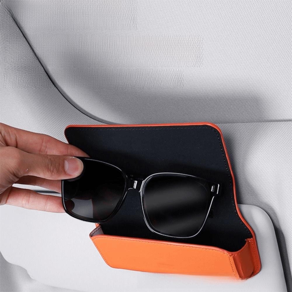 Durable Material Car Sun Visor Organizer Stable Storage Glasses Case Organizer  Vehicle Interior