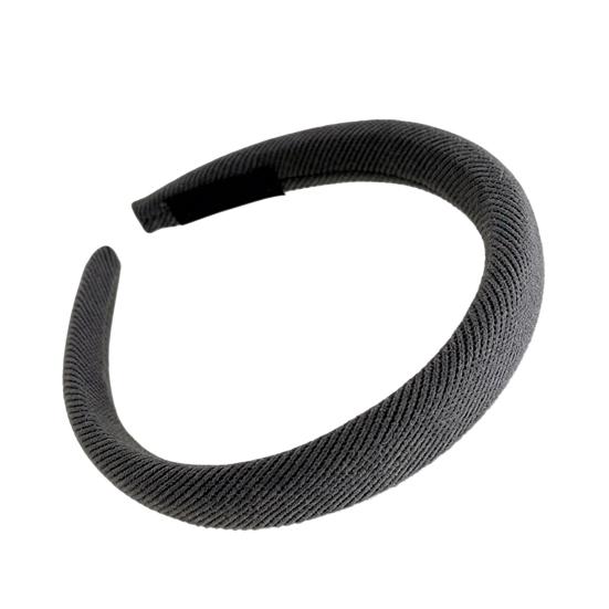 Hair Hoop Candy Color High Elasticity Soft Sponge Headband No Pressure Corduroy Texture Thickened Design Face Wrap Hair Organizer темно-серого