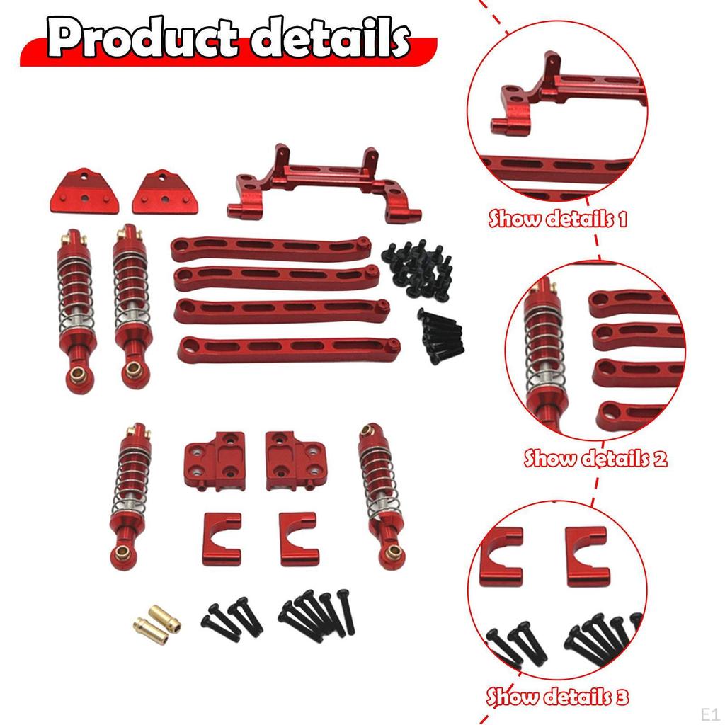 1/12 RC Car Spare Parts Rod Metal Front Rear Shock Absorber Mount for MN82S, DIY
