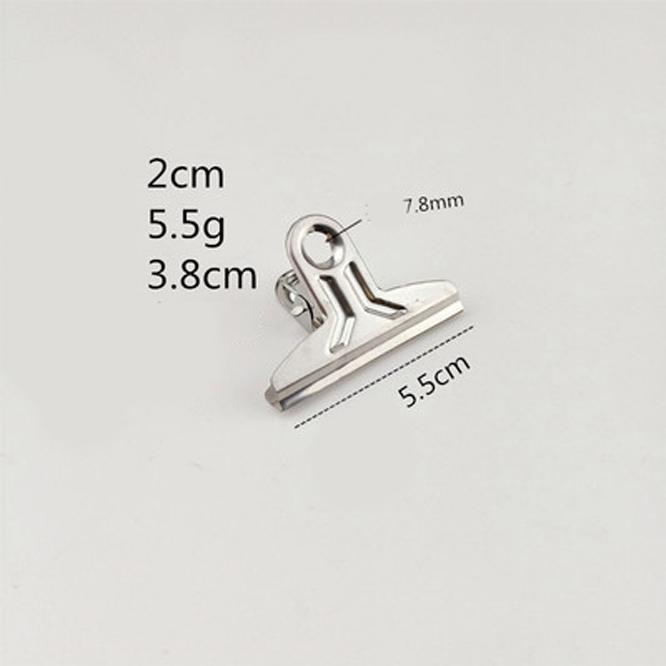 6pcs Stainless Steel Clip Food Bag Sealing Clip Reusable Heavy Duty Stainless Steel Clips Multipurpose Air Tight Seal Clip Office School Home Kitchen