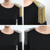 Epaulet Tassel Chain Shoulder Board Brooch Star Shoulder Flash Classical Epaulette  Party