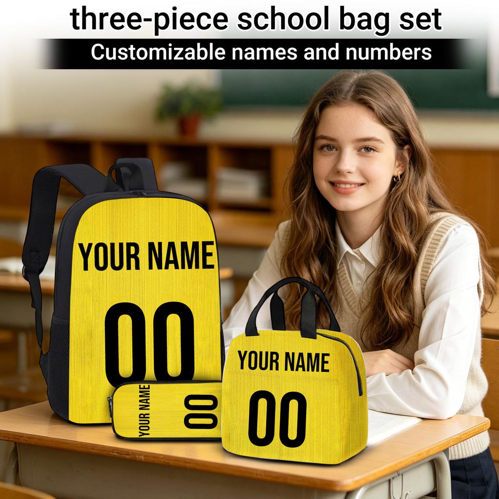 DIY Large Capacity Backpack Lunch Bag Pencil Case for School and Travel
