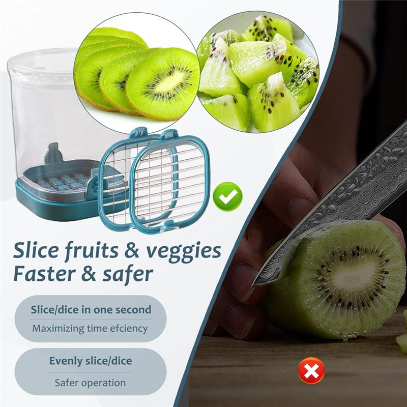 B97A-Taglia Fragole a Fette Tazza Gadget da Cucina per Frutta e Verdura- Affettatrice a Tazza per Banane, Cetrioli, Funghi