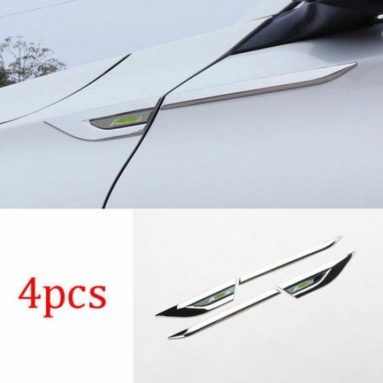 For HONDA Accord 10th 2018-2022 Steel Black Fender Side Air Outlet Cover Trim