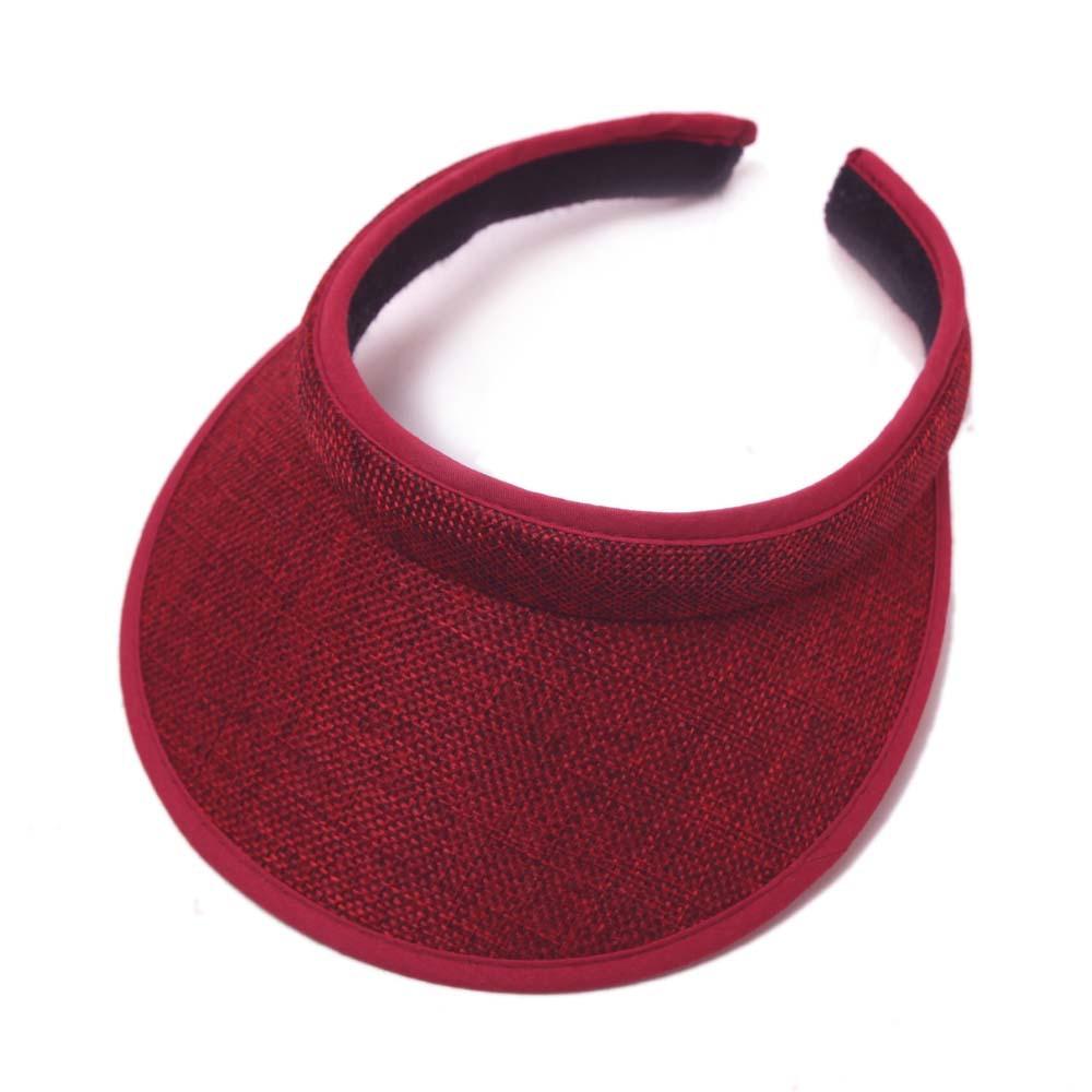 Clip On Womens Sun Visor Ladies Hat Cotton Clip On Sun Visor Tennis Golf Beach