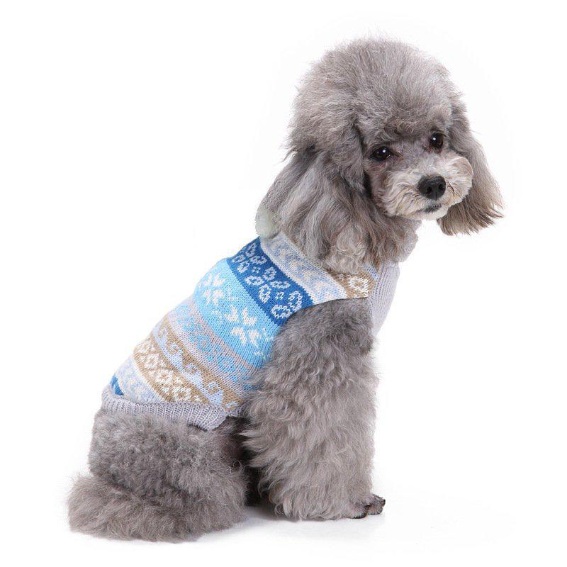 Autumn and Winter New Christmas Pet Costume Christmas Snow Dog Dog Sweater Knit Warm Pet Jacket