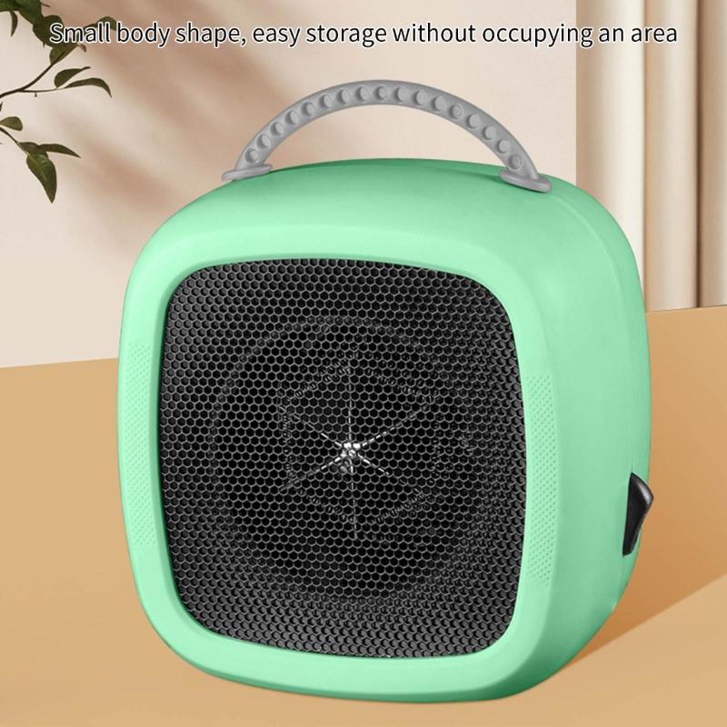 Macchina portatile elettrica riscaldante Controllo automatico della temperatura Mini ventilatore da scrivania Riscaldamento per camera da letto Riscaldamento rapido Macchina regolabile