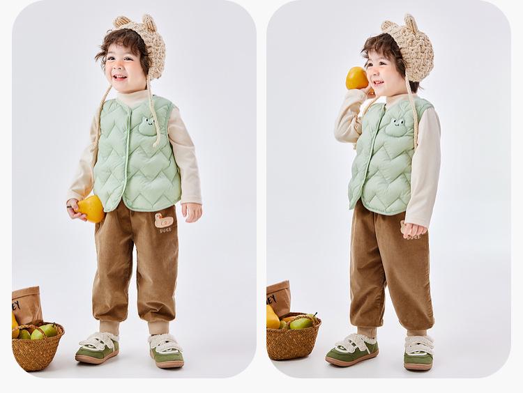 Dudu Home Infant Winter Duck Down Vest - Lightweight, Fashionable Boys' & Girls' Tops