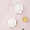 2Pcs Ceramic Grater Plate Set Ceramic Ginger Garlic Grater Plates with Olecranon Diversion Port Multipurpose Grinders for Juice Control