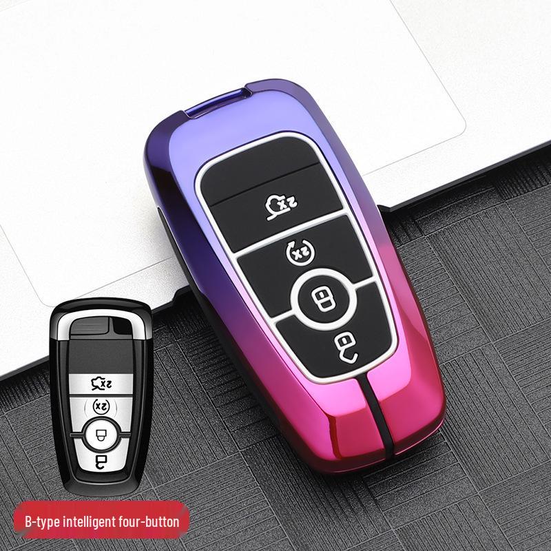 Compatible Metal Key Case for Lincoln Models: Corsair, Aviator, Navigator, MKX, Continental, MKZ, MKC