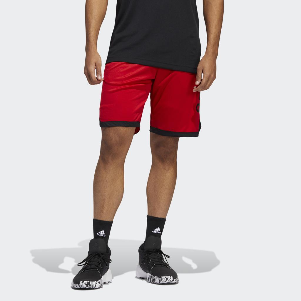 Adidas Running Training Basketball Shorts Men Bottoms Red DX6744