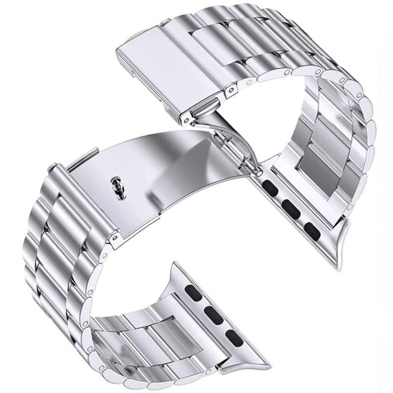 Metal Strap for Apple Watch Band 45mm 41mm 44mm 40mm 46mm 42mm Stainless Steel Wristband iWatch 11 10 9 8 7 6 5 4 SE Ultra 49mm