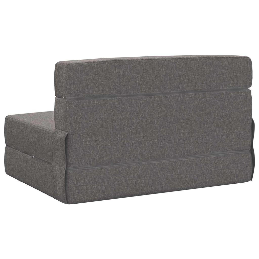 Folding Sofa Bed Light Grey 70 x 72 x 60 cm Fabric