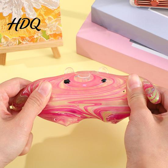 Soft Gel Stress Ball Bear Squeeze Toy Slow-Rising TPR Fidget for Relief Anxiety Decompression Gadget Students Adults Portable Novelty Gift