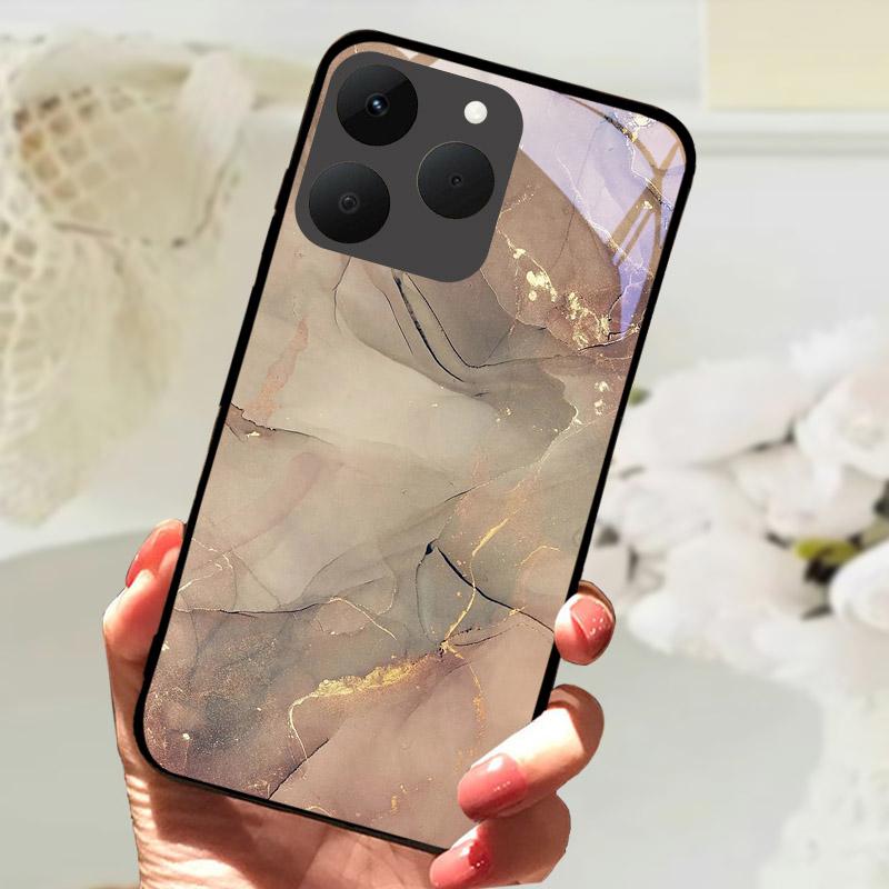 For Realme 15T 5G Phone Cases Back Cover Fundas Tempered Glass Shockproof Case For Realme15T RMX5111 Shell Coque Capa Bumper