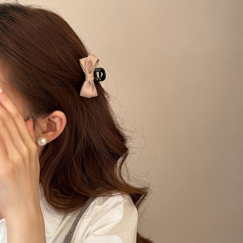 Bows Princess Head Small Size Hairpin Clip Women's High Fashion Retro Side Braid Hairpin Hair Clip