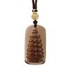 Natural Icy Obsidian Wenchang Tower Student Pendant Necklace