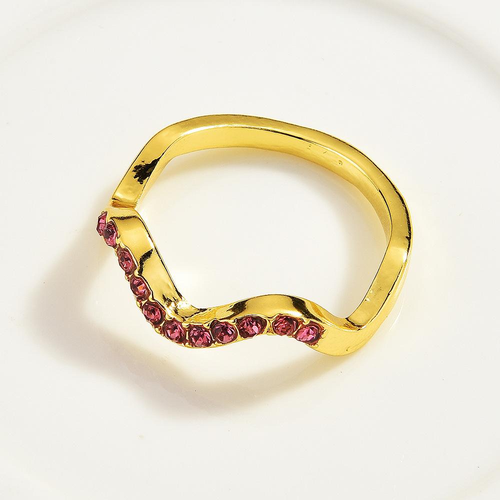 Spanish Simple Love Design Ring Feminine Geometric Opening Stainless Steel Ring Jewelry
