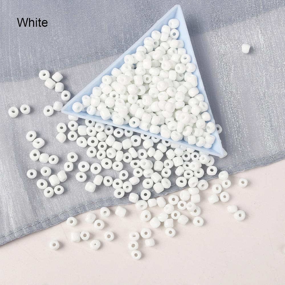 2/3/4 Mm Solid Color Glass Rice Beads Beaded Diy Handmade Necklace Bracelet Beaded Loose Beads Jewelry Accessories Material