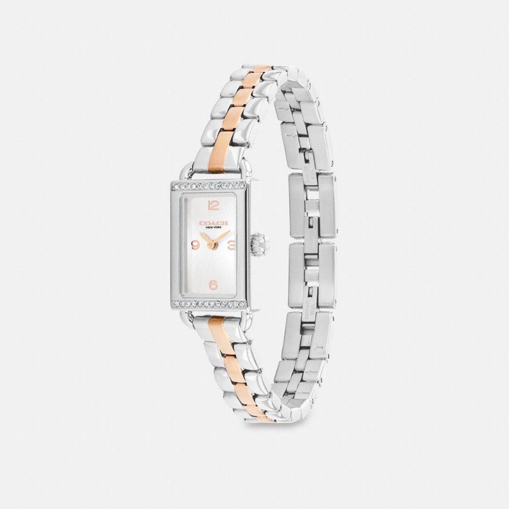 Coach Mini Liz Watch 17 Mm X 24 Mm Cek28 Stainless Steel Rose Gold