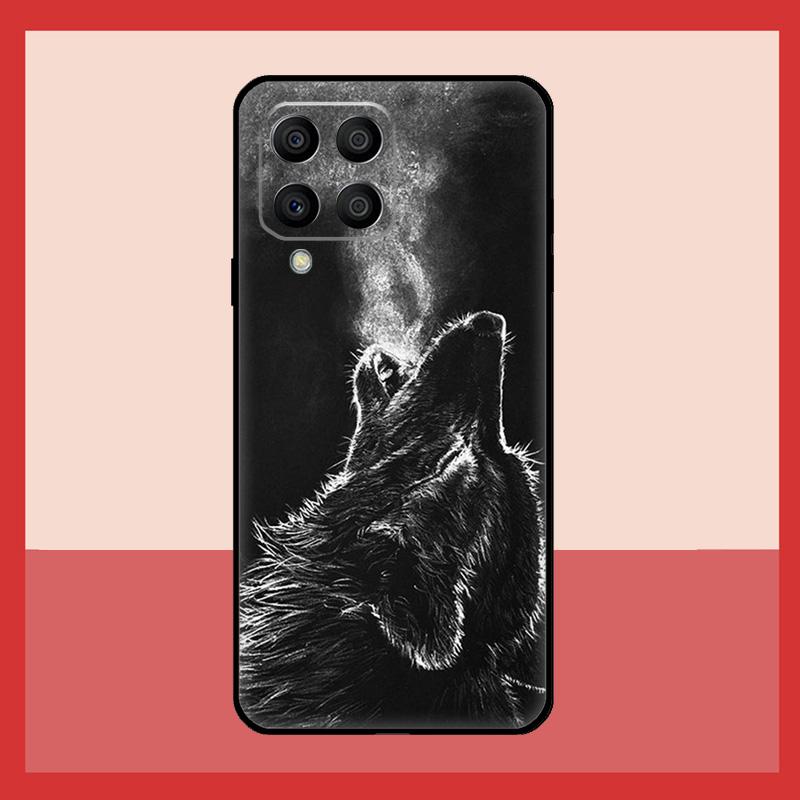 wolf art black Case For Samsung Galaxy M11 M31 M14 M34 M54 M12 M32 M52 M15 M13 M06 M16 M36 M56 M53 M35 M55