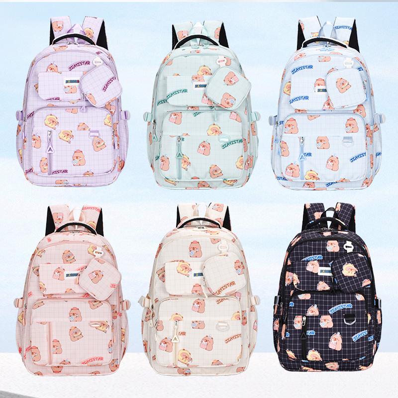 Girls Cartoon Outdoor Backpack Student Schoolbag