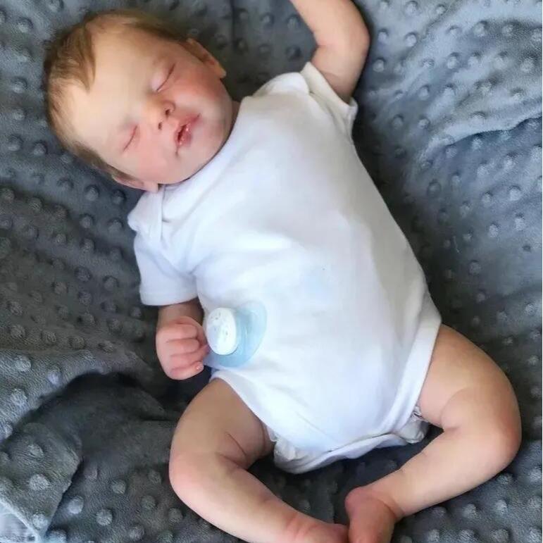 NPK 19-Inch Realistic Reborn Baby Doll Sam 49 cm