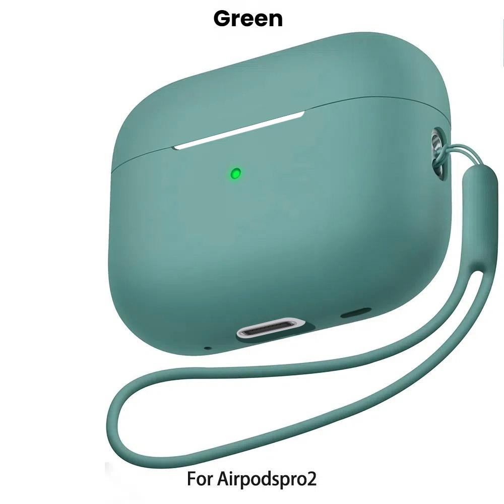 For AirPods Pro 2 2nd Case Cover With Lanyard Soft Silicone Protective Cases For Apple AirPods Pro2 Air Pod Pro2 Gen Coque Funda