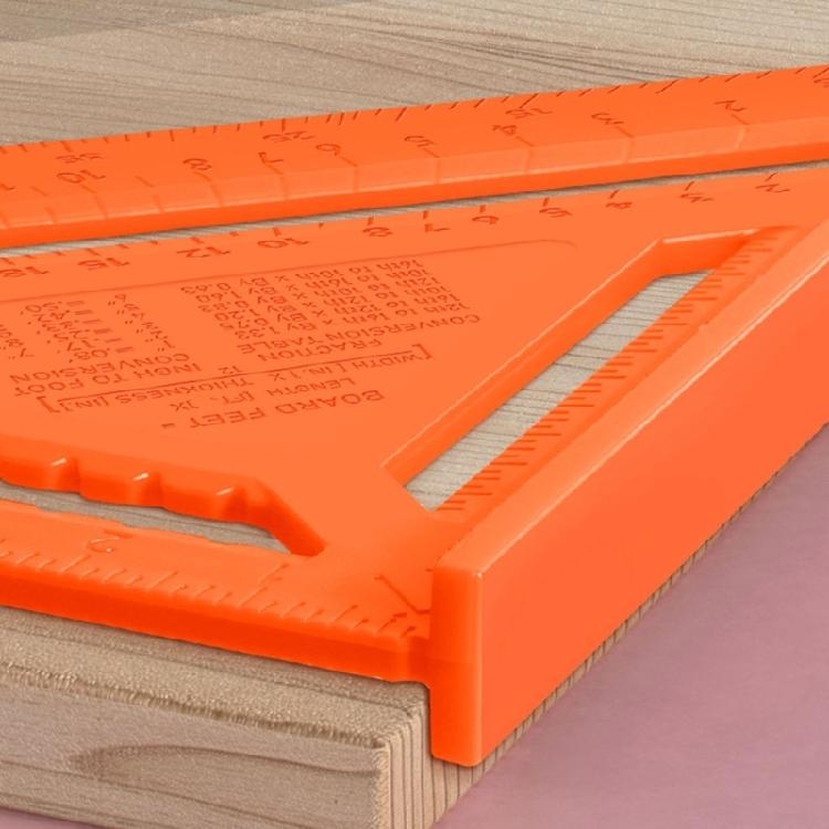 High Accuracy Angle Drawing Measuring Triangle Ruler Rafter Square Layout Tool for Woodworkers and Handicraft Craftsmen