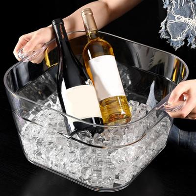 Eiskübel Behälter Klare Requisiten Robust, Große Kapazität Getränke Champagner für Küche, Zuhause