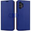(Blue) Samsung Galaxy A13 4G Phone Wallet Leather Case