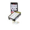 Double 9 Colored Dominoes Set - ENGELHART - Metal Box - 55 Dominoes - Rules Included