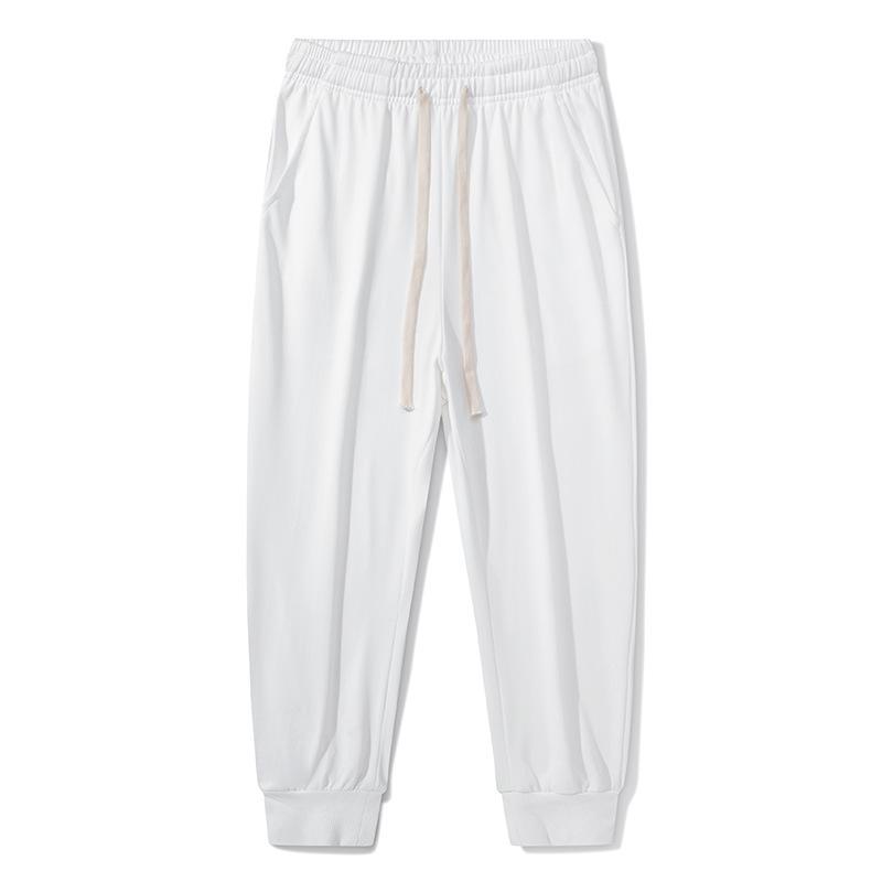 

Spring and autumn new fashion casual pants loose sweatpants versatile tied feet couple comfortable trousers men s clothing 4XL