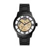 Fossil Townsman Men's Automatic Watch with Mechanical Movement and Skeleton Dial, Black.