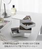 Yamazaki Jitsugyo Accessory Tray 4 Tier Square White W9 X D9 X H10cm Tower with Lid Accessory Case Accessory Storage 1753