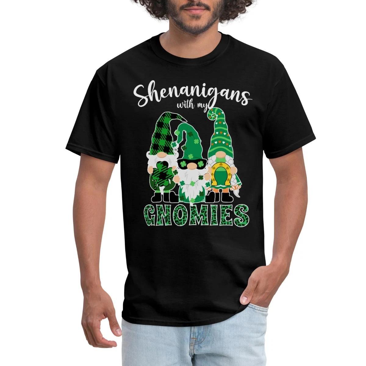 Shenanigans With My Gnomies | Funny St. Patrick’s Day Men s T-Shirt M