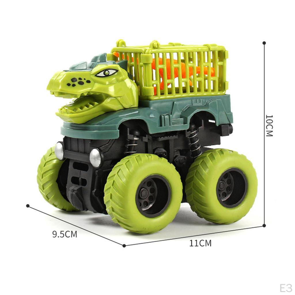 Baby Dinosaur Truck Carrier, Early Educational Toys Vehicles Toy Cars Playset for Unisex