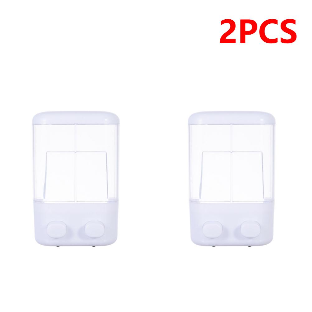 2-4PC Liquid Soap Pump Dispenser Wall Mount Shower Shampoo Lotion Container Hand Wash Soap Liquid Dispenser for Bathroom Kitchen