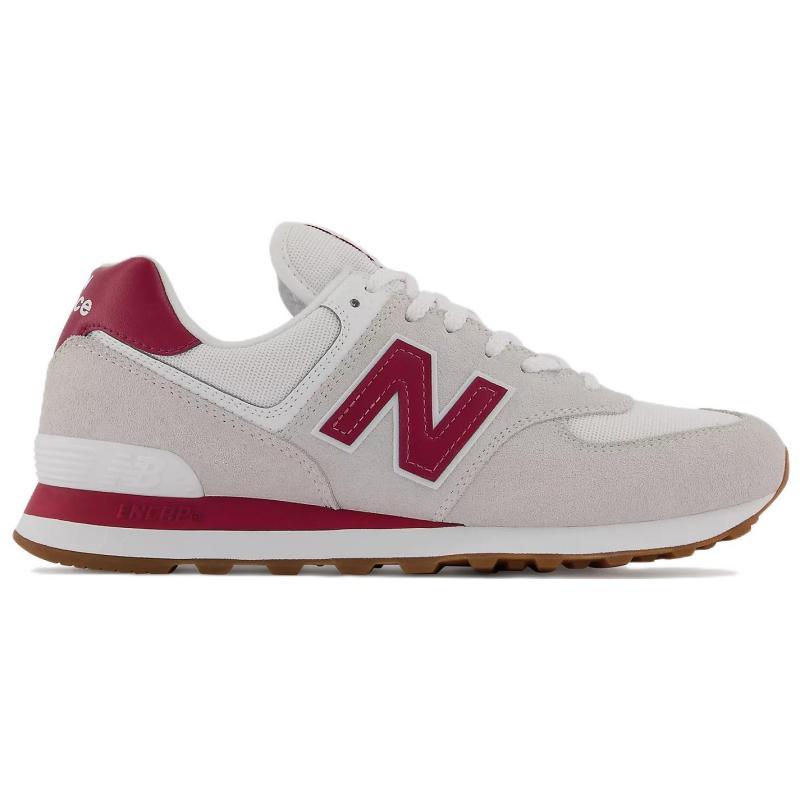 New Balance 574 White Red Gum Sneakers ML574TE2